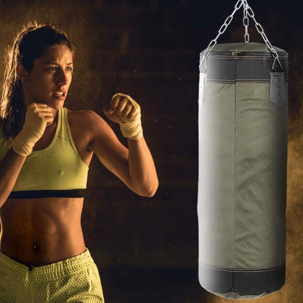 Punching Bags, Empty Sandbag, Zipper Seal Punching Training Bag, Multi Sizes Power Bag for Fitness Workout(Green-0.6m)
