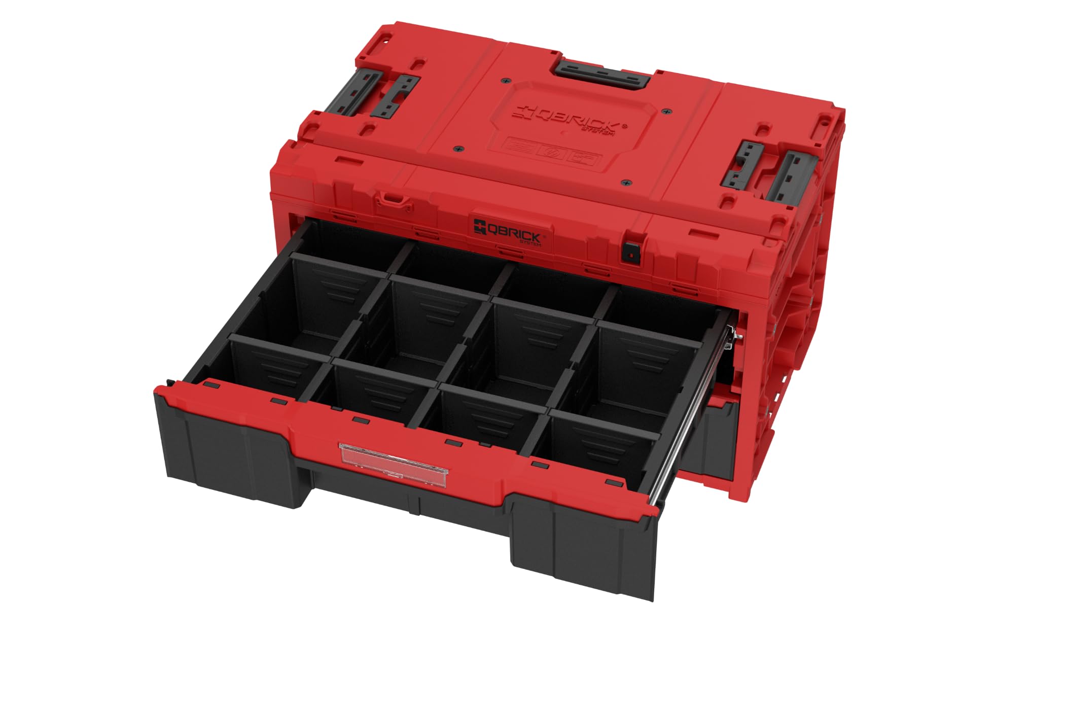 QBRICK SYSTEM One Drawer 2 Skrzynka narzędziowa 2.0 Czerwony Ultra HD 587 x 380 x 340 mm