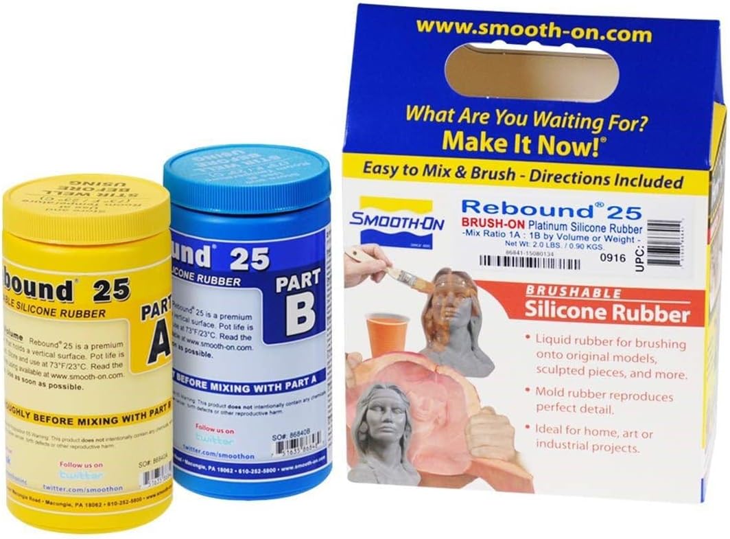 Rebound 25 Brush-On Platinum Silicone Rubber, Trial Size, 2lb