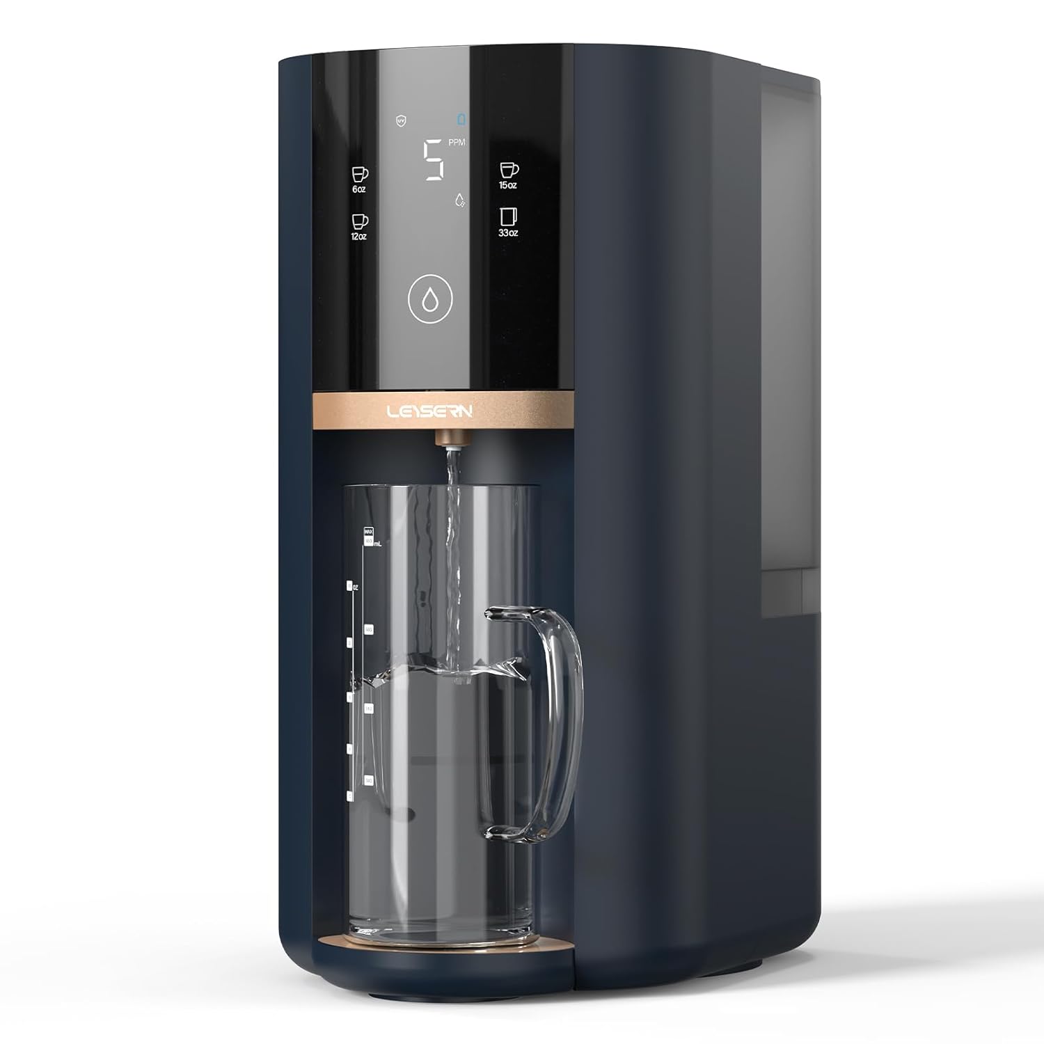 Leysern 5-Stage RO Water Filter System with UV & 360° Base Leysern 5-Stage RO Water Filter System with UV & 360° Base