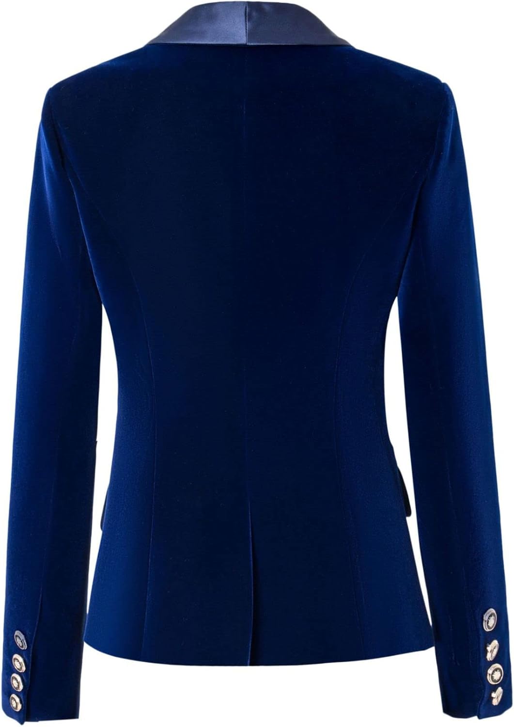 Women's Velvet Suit Blazer Shawl Lapel Tuxedos Jacket for Prom/Business/Casual