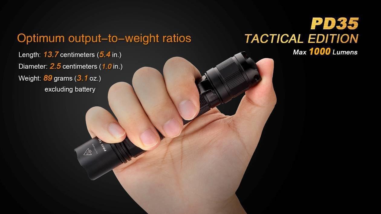 Prоmо 40% оƒƒ Bundle: Fenix PD35 TAC 1000 Lumen 2015 Ver. CREE LED Tactical Flashlight with AOD-S diffuser, genuine Fenix ARB-L2 battery, Fenix ARE-C1 Battery charger and Two EdisonBright CR123A Lithium Batteries Gеt Dіѕсоunt оƒƒеr Bundle: Fenix PD35 TAC 1000 Lumen 2015 Ver. CREE LED Tactical Flashlight with AOD-S diffuser, genuine Fenix ARB-L2 battery, Fenix ARE-C1 Battery charger and Two EdisonBright CR123A Lithium Batteries