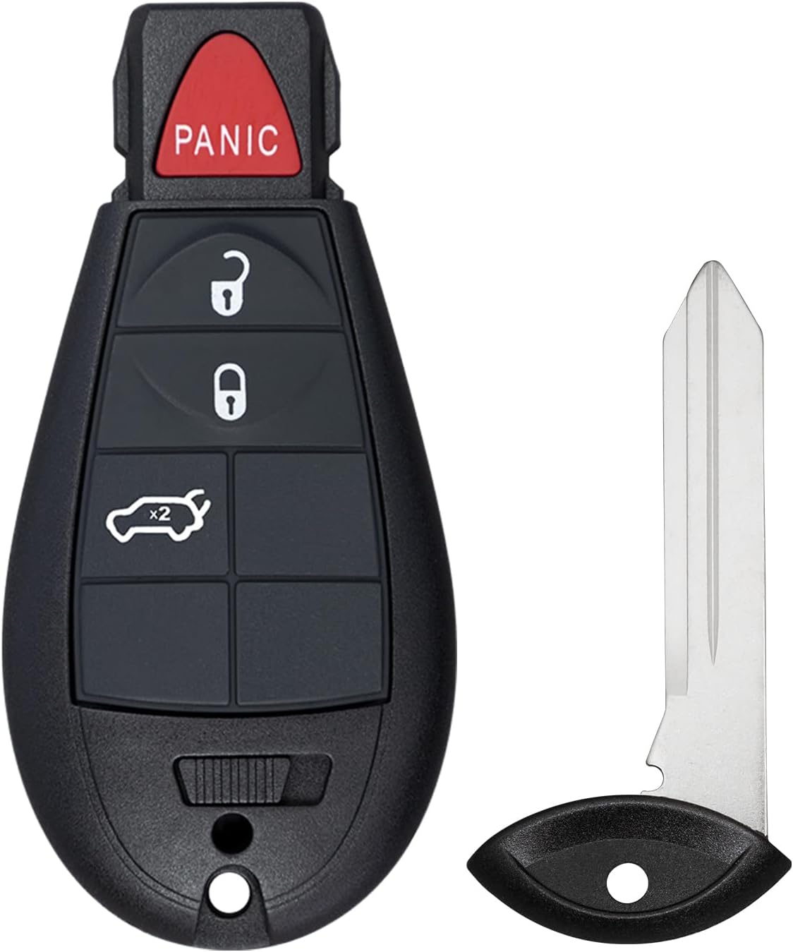 StandardAutoPart Car Key Fob Keyless Entry Remote Compatible with Jeep Cherokee 2014 2015 2016 2017 2018 2019 2020 2021 GQ4-53T (4 Button Hatch)