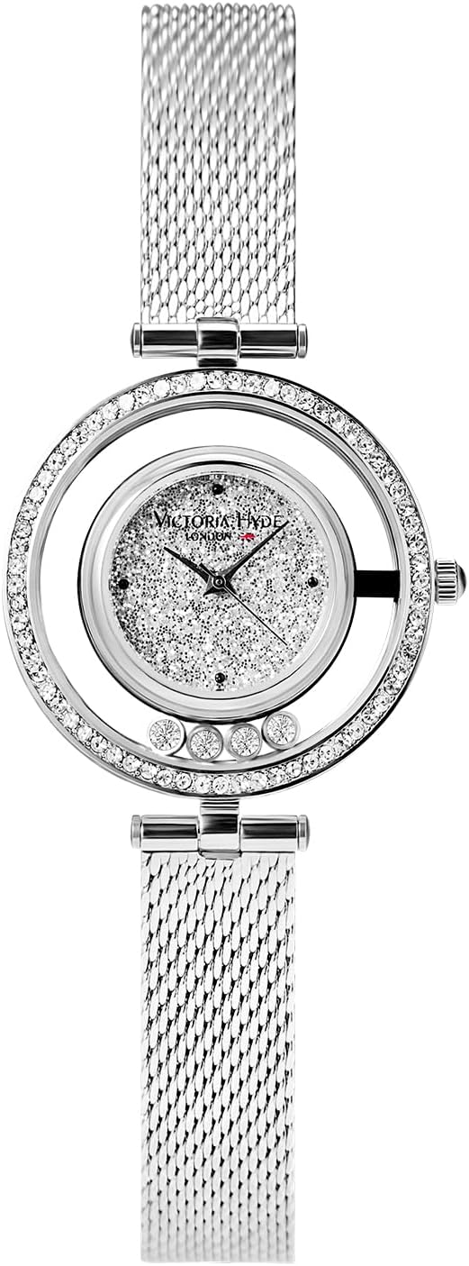 VICTORIA HYDE Silver Womens Watches, Designer Watches for Women