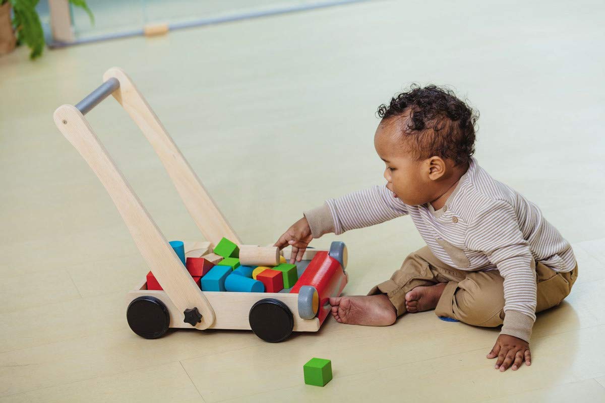 Plan Toys 51230 PlanPreschool - Andador de Madera [Importado de Alemania]