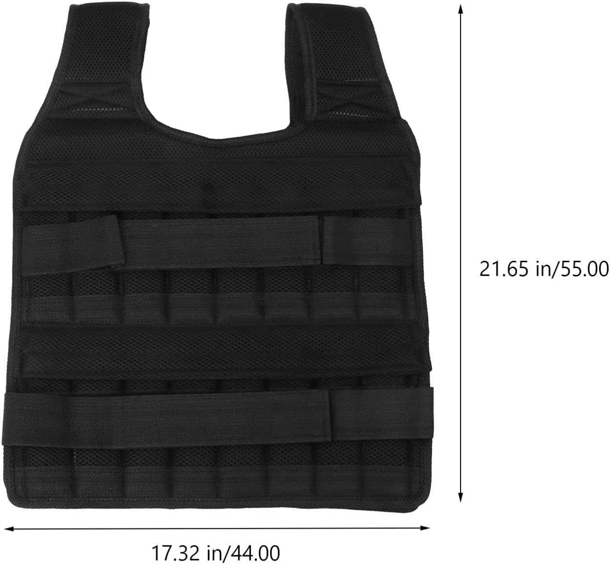 Weight-bearing Vest Adjustable Workout Equipment Weighted Sleeveless Garment Weighted Vest for Exercise Sports Weighted Vest