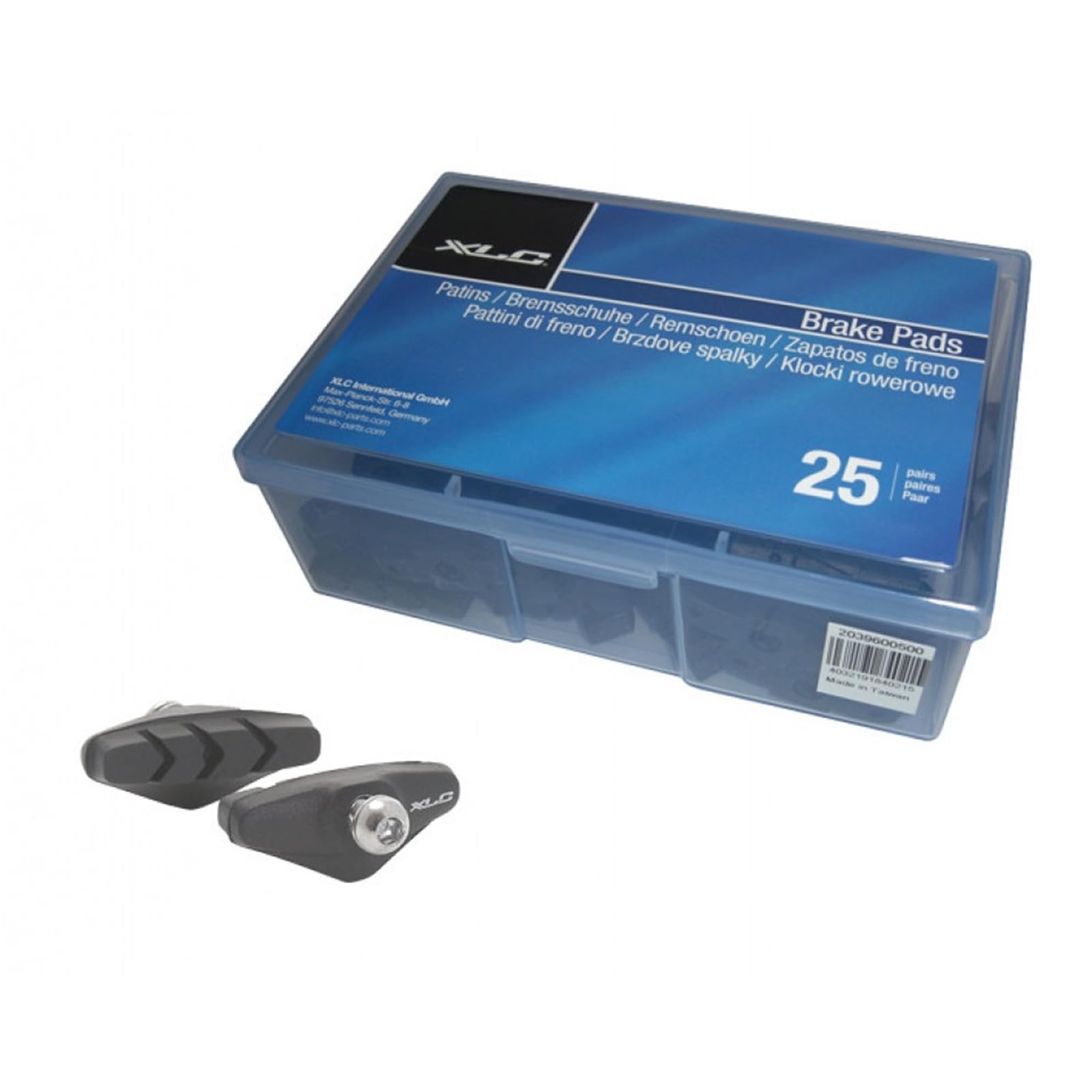 Xlc BS-R01 Zapatas Carretera Negro (25 Pares) - 4