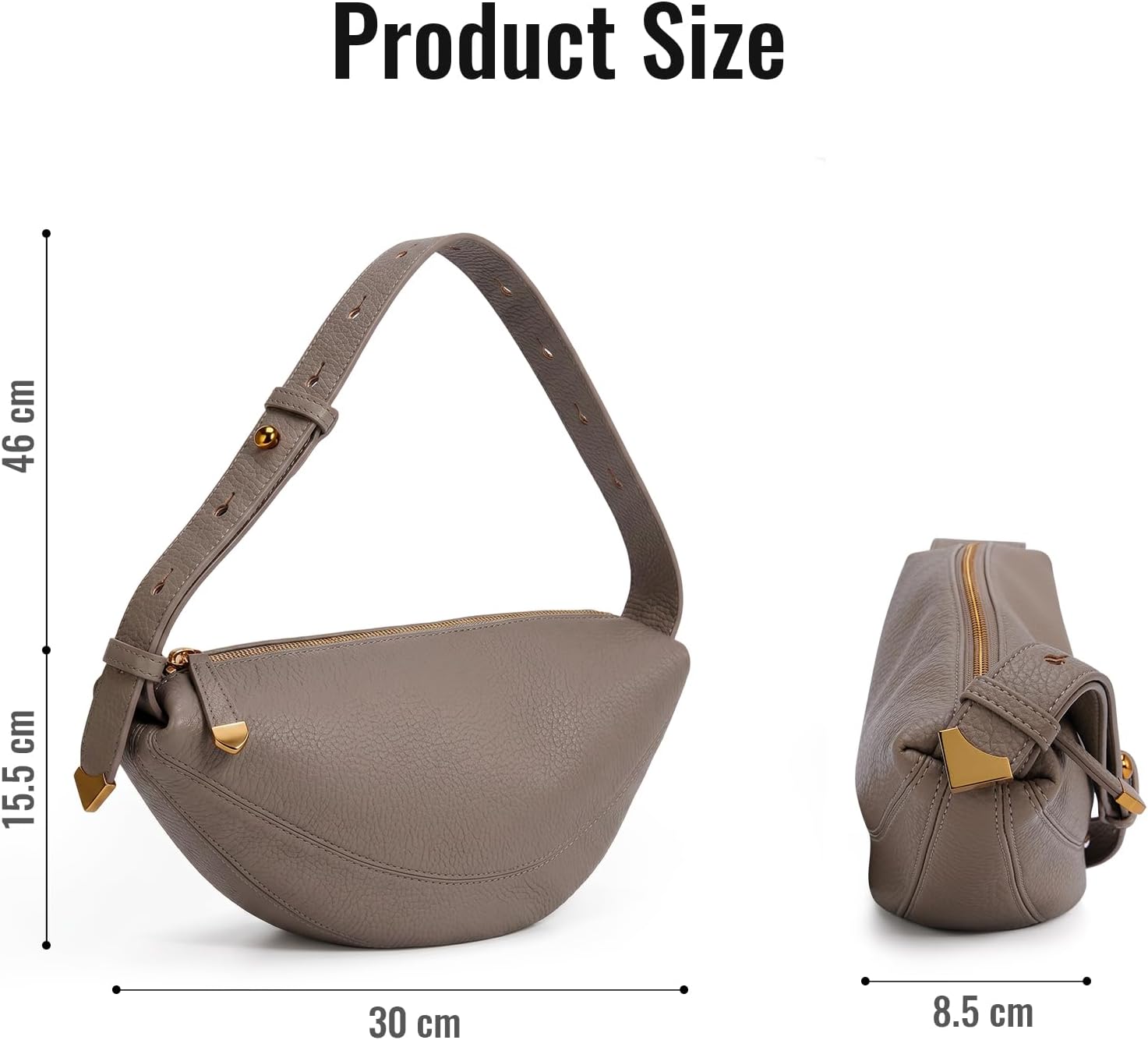 Crossbody Sling Bag for Women Crescent Bags Vegan Cross body Purses Dumpling Bag Small Travel with Adjustable Strap