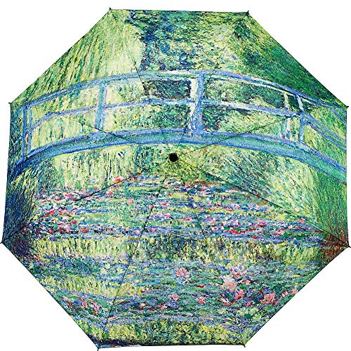 Preisvergleich Produktbild Galleria Auto Faltbarer Regenschirm Monet Japanische Brücke