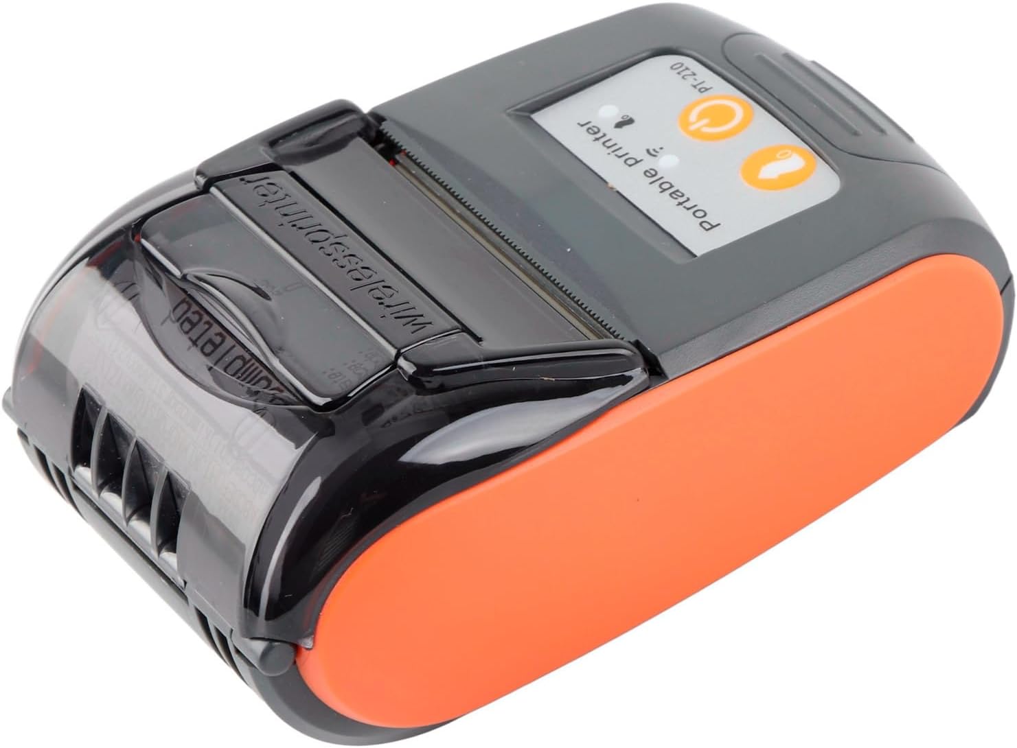Kieszonkowa drukarka termiczna Mini USB przenośna bezprzewodowa drukarka odbiorcza BT 50-89 9 mm s do sklepów detalicznych restauracji fabryk logistyki pomarańczowy