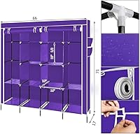 Vista 2 de Portable Closet Portable Closets for Hanging Clothes Wardrobe Clothes Organizer Portable Closet with Shelves Portable Closets for Hanging Clothes