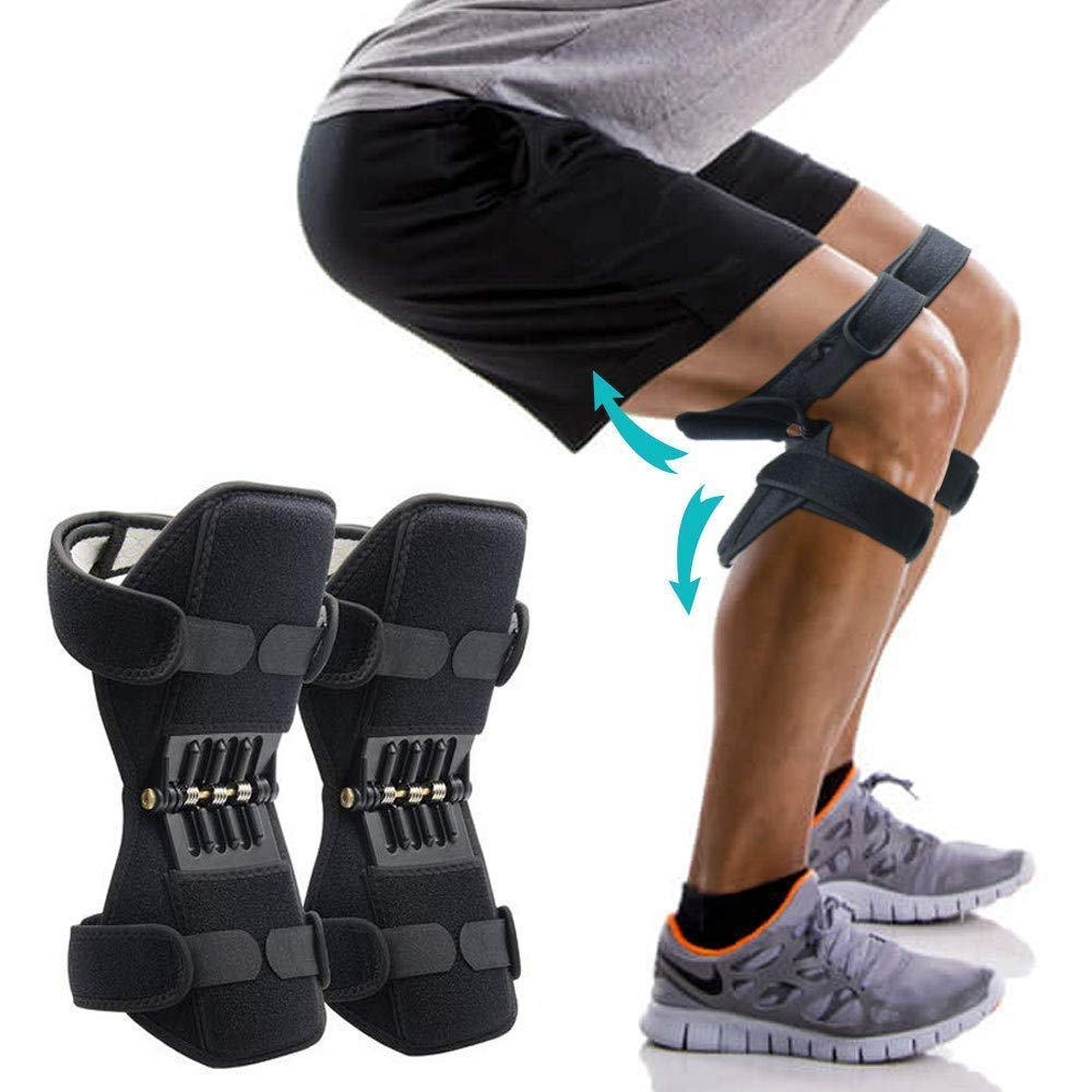 LIANG-C Breathable Joint Support Knee Pads Support Knee Pads Rebound Spring Protective Sports Knee Stabilizer Old Cold Leg Protection Deep Care A Pair