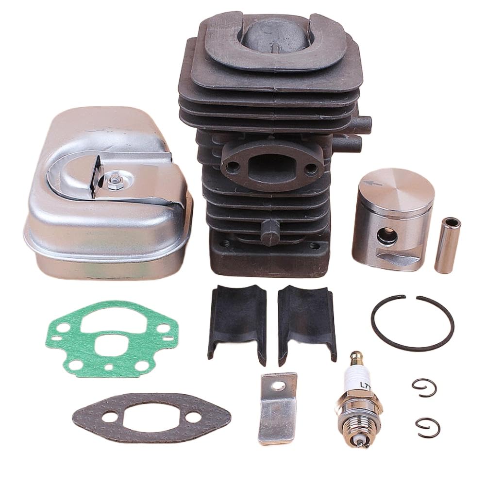 de Juntas de pistón de Cilindro, Pasador de 39mm y 10mm, Compatible con Piezas de Motor de Motosierra 235 236 236E 240 240E 545050417
