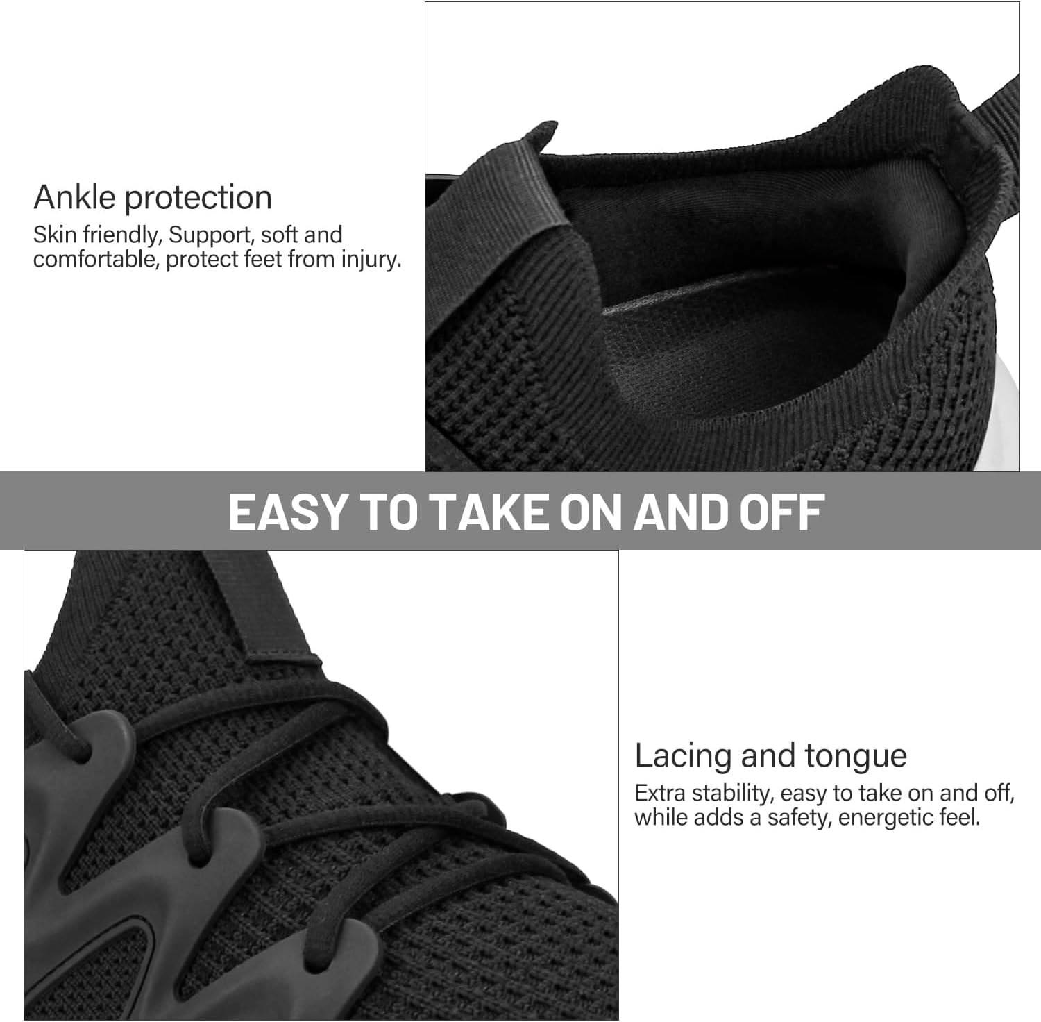 Pujcs Women Shoes Lightweight Tennis Shoes Non Slip Gym Workout Shoes Breathable Mesh Walking Womens Sneakers - Image 5