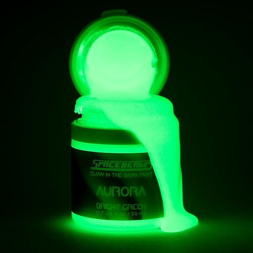 Miniatura 3 de Aurora - Pintura de 1.7 fl oz (brillo verde) con paquete de antorcha UV PeeDar 2.0.
