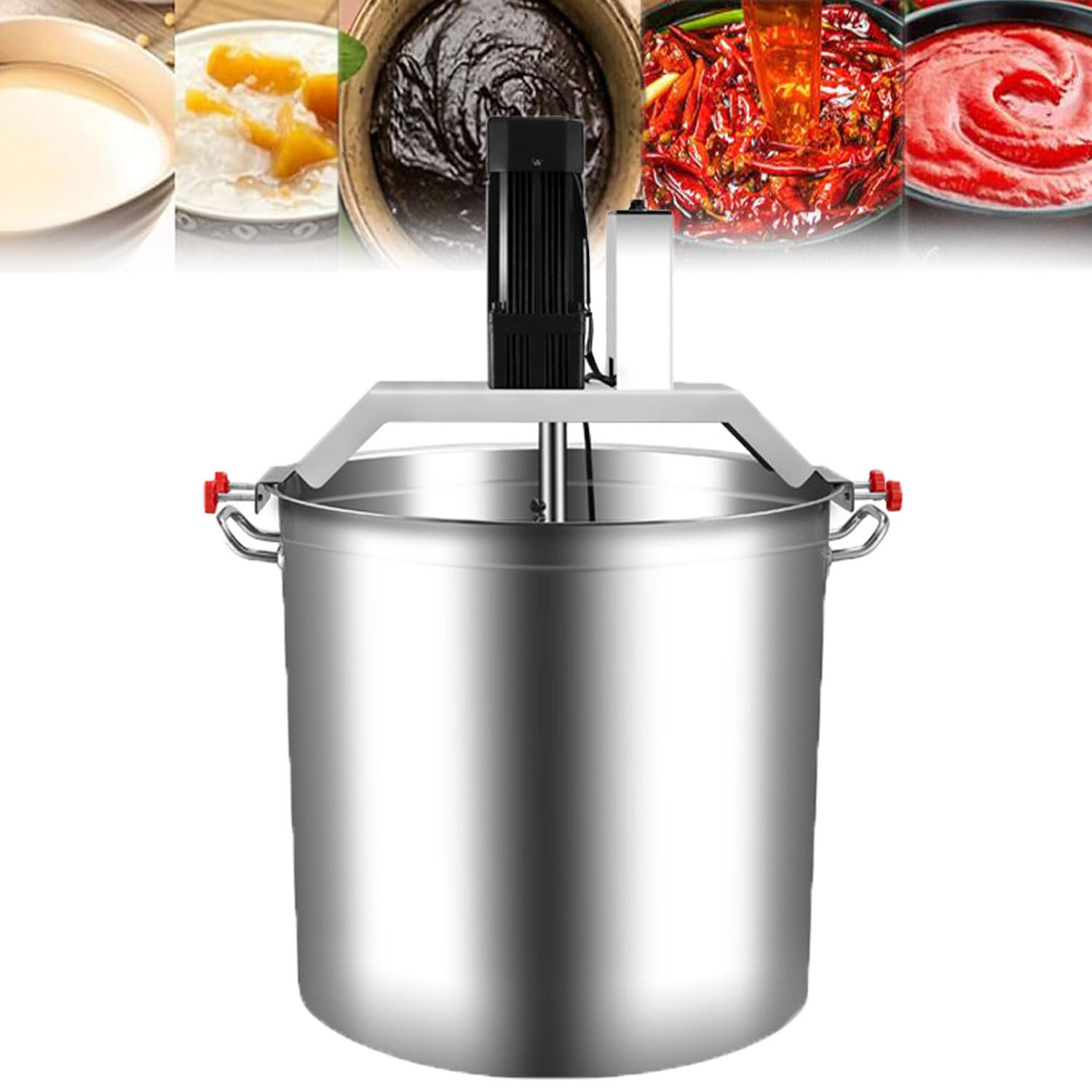 Hot Pot Przyprawa Dolna Zupa Sos Mieszadło, Hot Pot Podstawa Sosu Stal Nierdzewna Maszyna Do Smażenia, W Pełni Komercyjny Automatyczny Garnek Do Żywności Mieszadło Mieszadło 40L