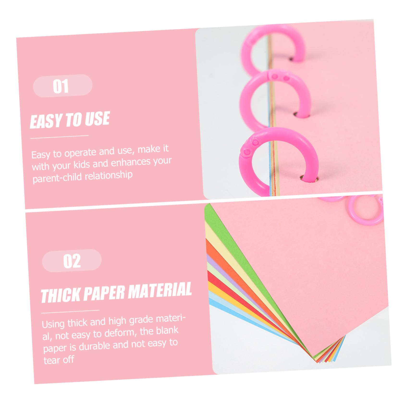 DIYEAH 6 Set Kit Materiali per Creare Libri da Dipingere Fai da Te per Carta Spessa e Colorata per Album Dipinti Mano Libri Mandala e Quaderni Artigianali