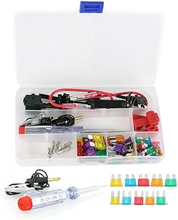 Inline Auto Blade Fuses Kit Circuit Security Fuse Holder Adapter Assortment Set