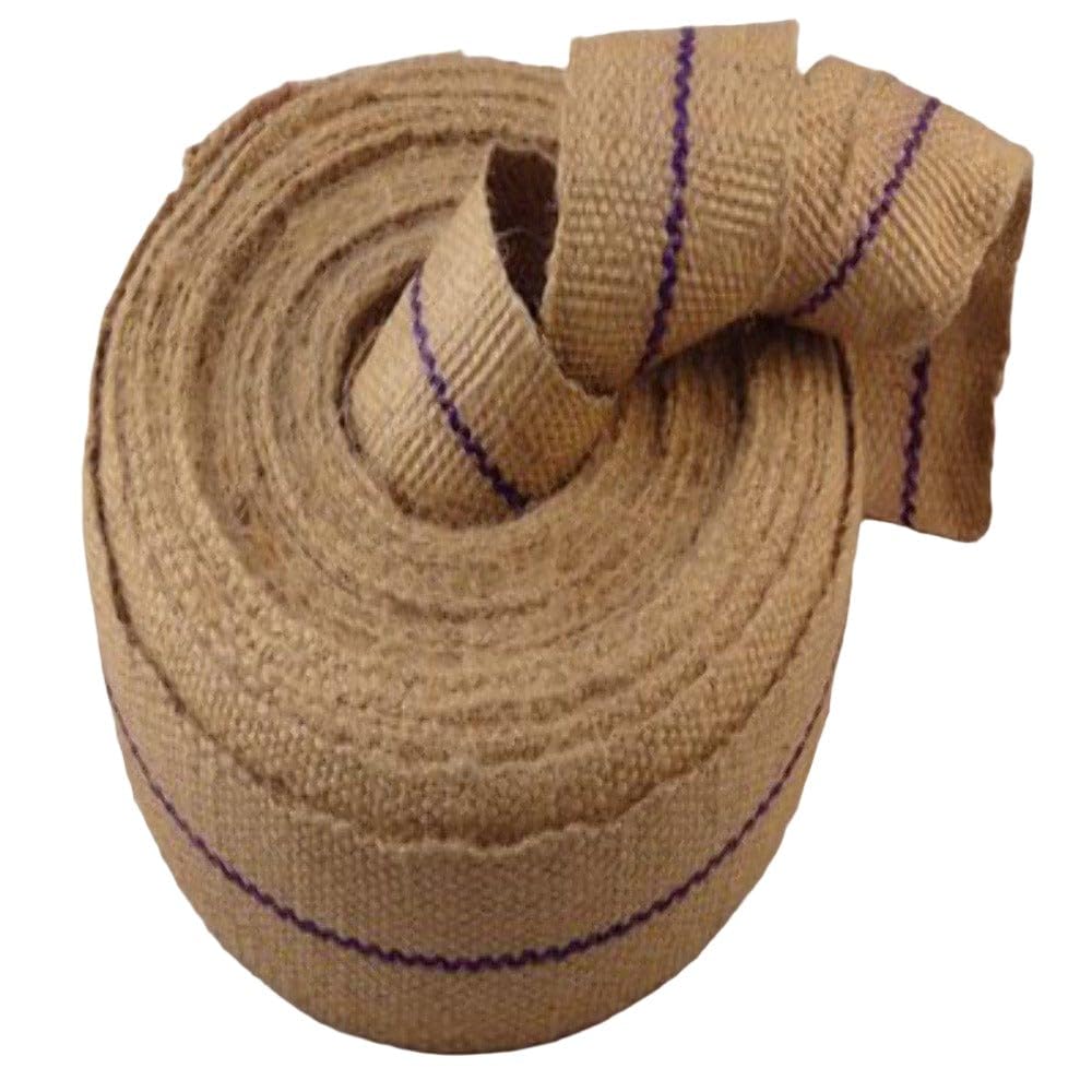 Black Barn Upholstery Supplies Green Line 12lb Jute Webbing 33m Roll