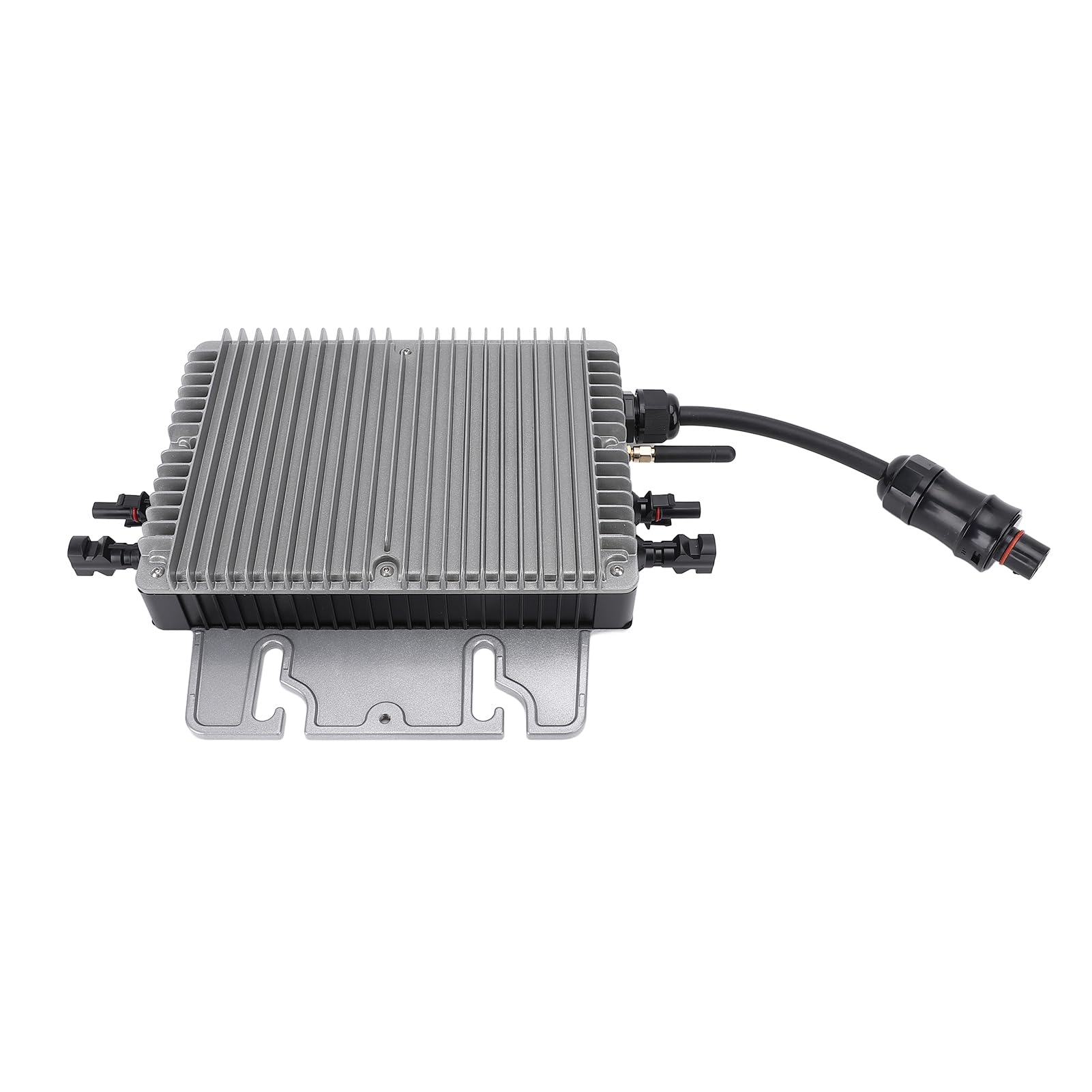 KIMISS Solarpanel-Grid-Tie-Mikro-Wechselrichter Wandelt Gleichstrom in Wechselstrom um. Eingebauter Reiner MPPT-Sinus-Wechselrichter mit IP67-Wasserdichtigkeit, 700 W, Mikro- aus Aluminiumlegierung
