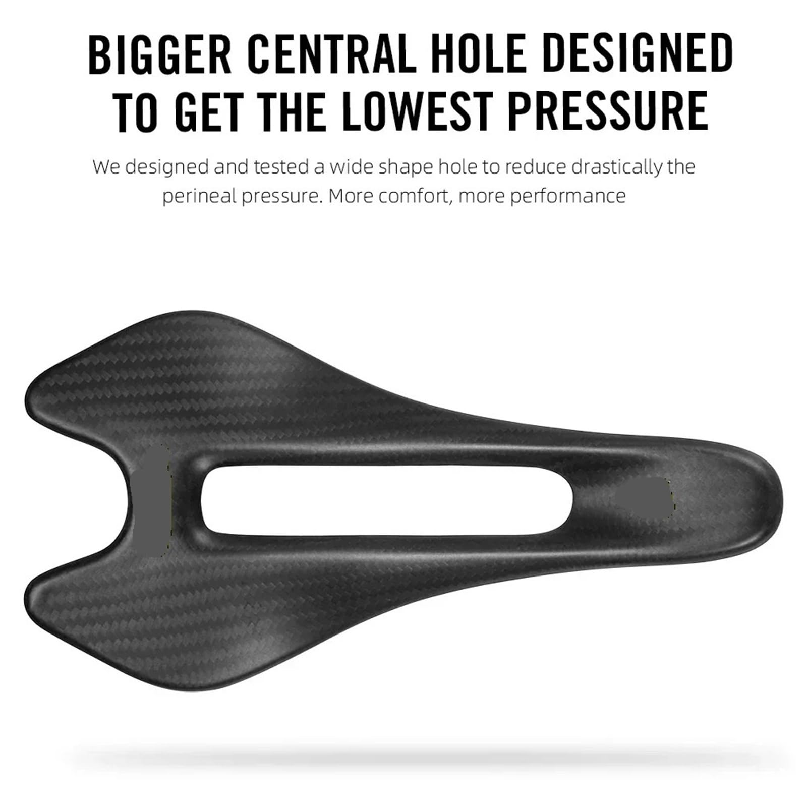 Compatibile con la sella in carbonio RYET 58g | 58 g, trama 3K, binari 6,5x8,5 mm, strada/MTB/città