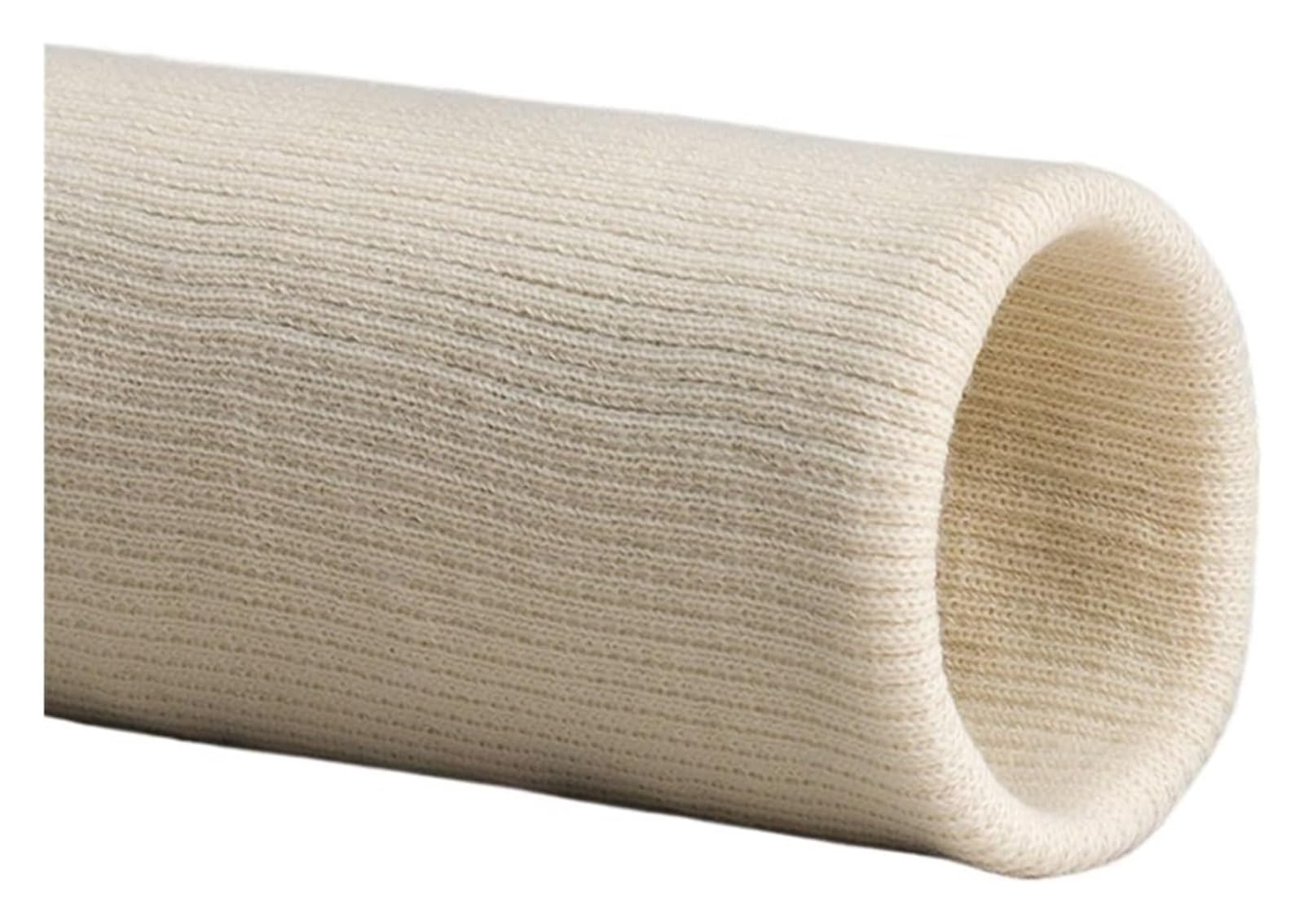 Rib Knit Cuff, Knitted Ribbed Elastic Cotton Cuffs for Jacket Sleeves Sewing Supplies Multicolor(White)