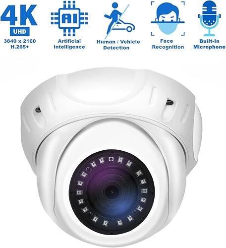 Miniatura 2 de GW Security 8 canales inteligente AI PoE NVR Ultra-HD 4K (3840x2160) sistema de cámara de seguridad con 6 x 4K (8MP) 2160P reconocimiento