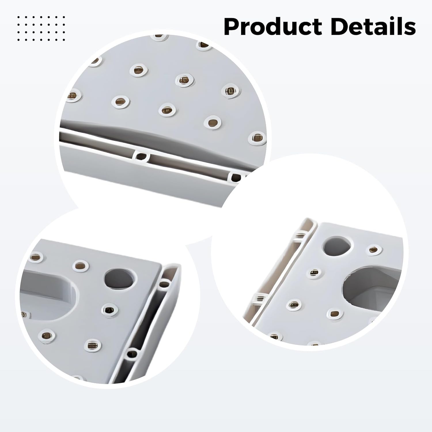 6 Pcs Wall Mounted Shoes Rack, Gray Plastic, No Drilling, Slippers Organizer, Home Dormitory, Sticky Strips