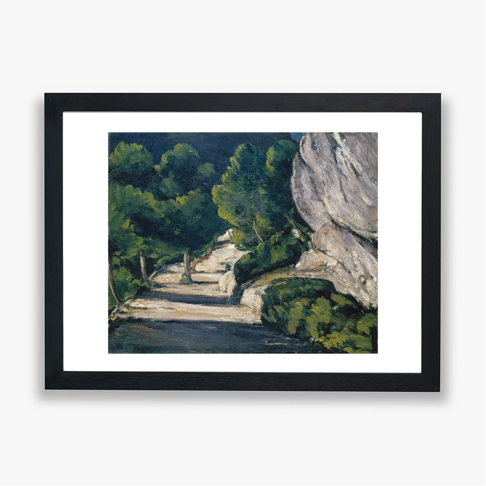 Poster giclée Paul Cezanne Route avec arbres impression murale encadrée