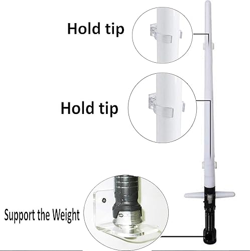 Miniatura 4 de Clear Acrylic Rack - Lightsaber Wall Mount Lightsaber Wall Shelf Saber Lightsaber Lightsaber Wall Bracket