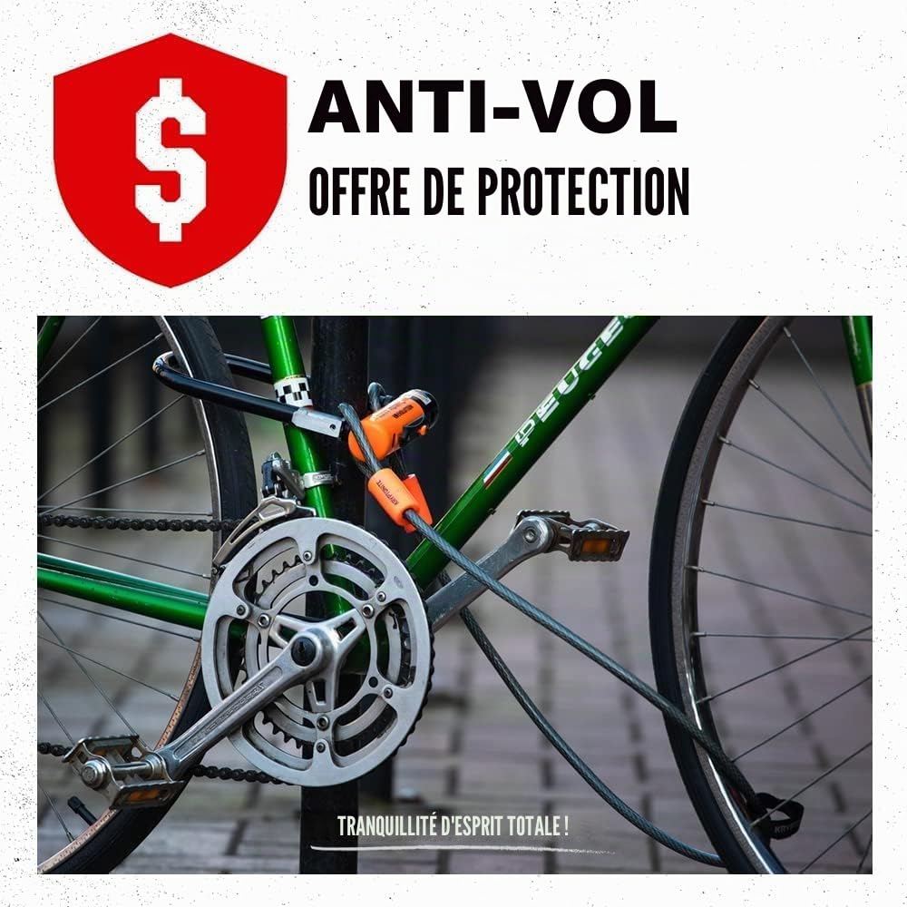 Kryptonite New York Diamond Standard antivol U, Anse en Acier Double Couche avec revêtement Diamant, Niveau de sécurité 10+/10, pour vélos, vélos électriques et Motos, 2,3 kg, 17,3 x 27,1 cm