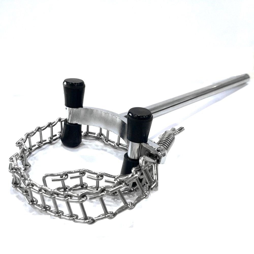 HFS (R) Lab Chain Clamp Holder, 1.57-5.71 inch (40-145mm) Holding Capacity, Adjustable Laboratory Glassware Clamp Chain for Beakers, Flasks, Condensers Fixture Lab Accessories