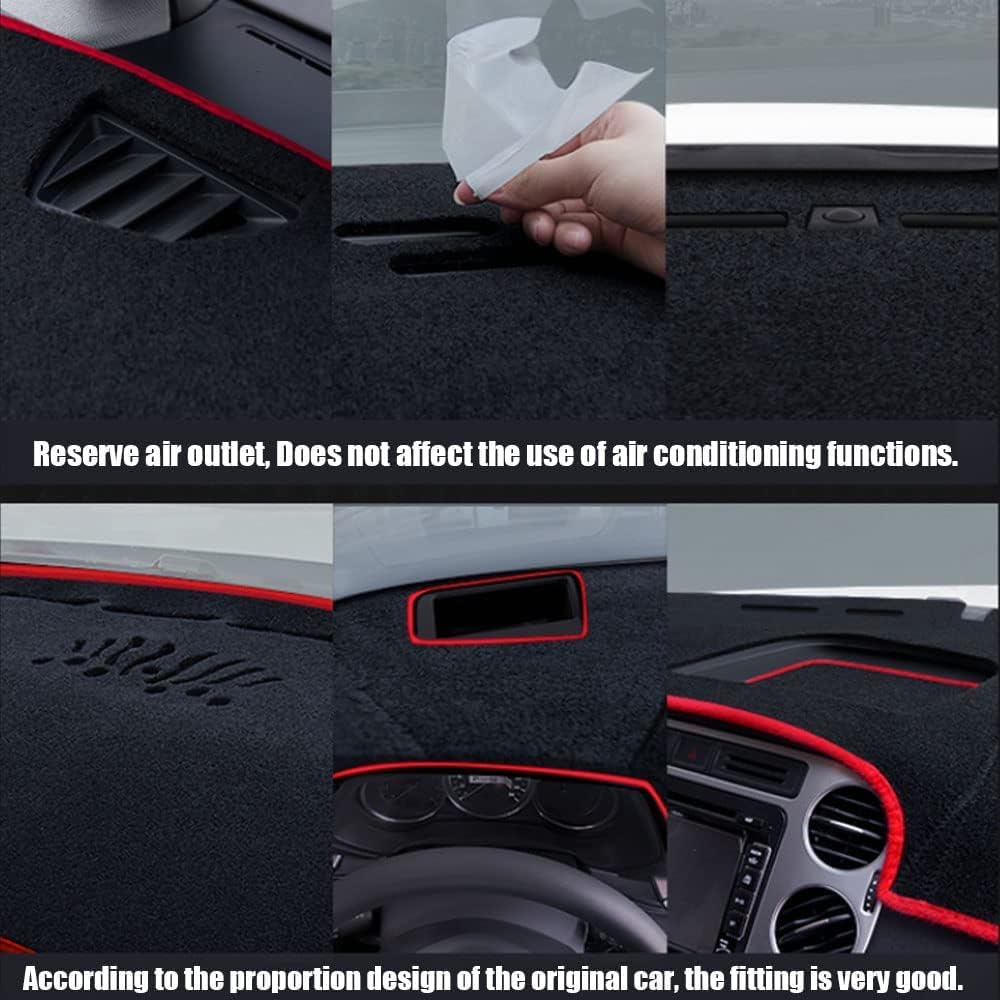 Cubiertas para salpicadero del Coche, para Land Rover Discovery 3 2005-2009 Protector de Panel de Instrumentos Alfombrilla Antideslizante Anti-UV,LHD