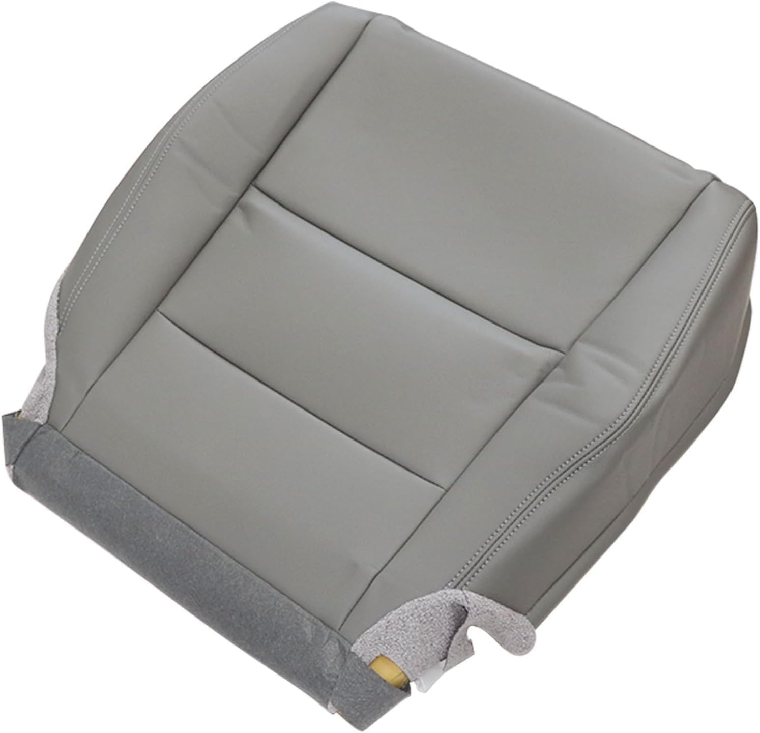 NLQR Front Driver Side Bottom Seat Cover Gray Replacement Microfiber Leather Compatible with Honda Accord 2008 2009 2010 2011 2012