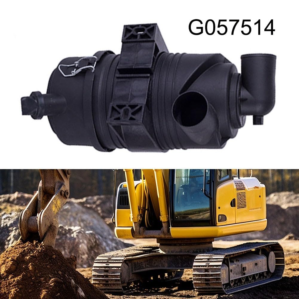Filtro de aire G057514 con adaptador de ángulo para motores de 20 HP, conjunto de purificador de aire de repuesto para cortacésped y tractor, medios de filtro de alta eficiencia repelentes al polvo
