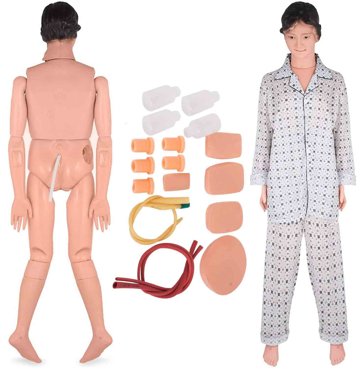 YNIYUJKL Women Patient Care Manikin,Patient Care Teach Women Manikin Teaching Model,Nursing Practice Accessory Kit,Nursing Medica