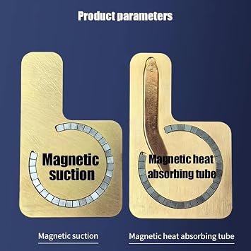 Magnetic Smartphone Cooling Plate, Magnetic Suction Sheet for pad Cooler, Universal Cell Phone Metal Cooler Pad Mobile Phone Accessories Radiator Plate Reusable,Enhanced Heat Absorption Radiator Fan