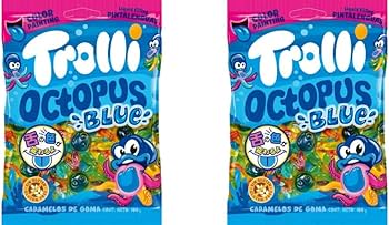 Amazon | トローリ グミ 海外グミ (オクトパスブルー 100g×2袋セット