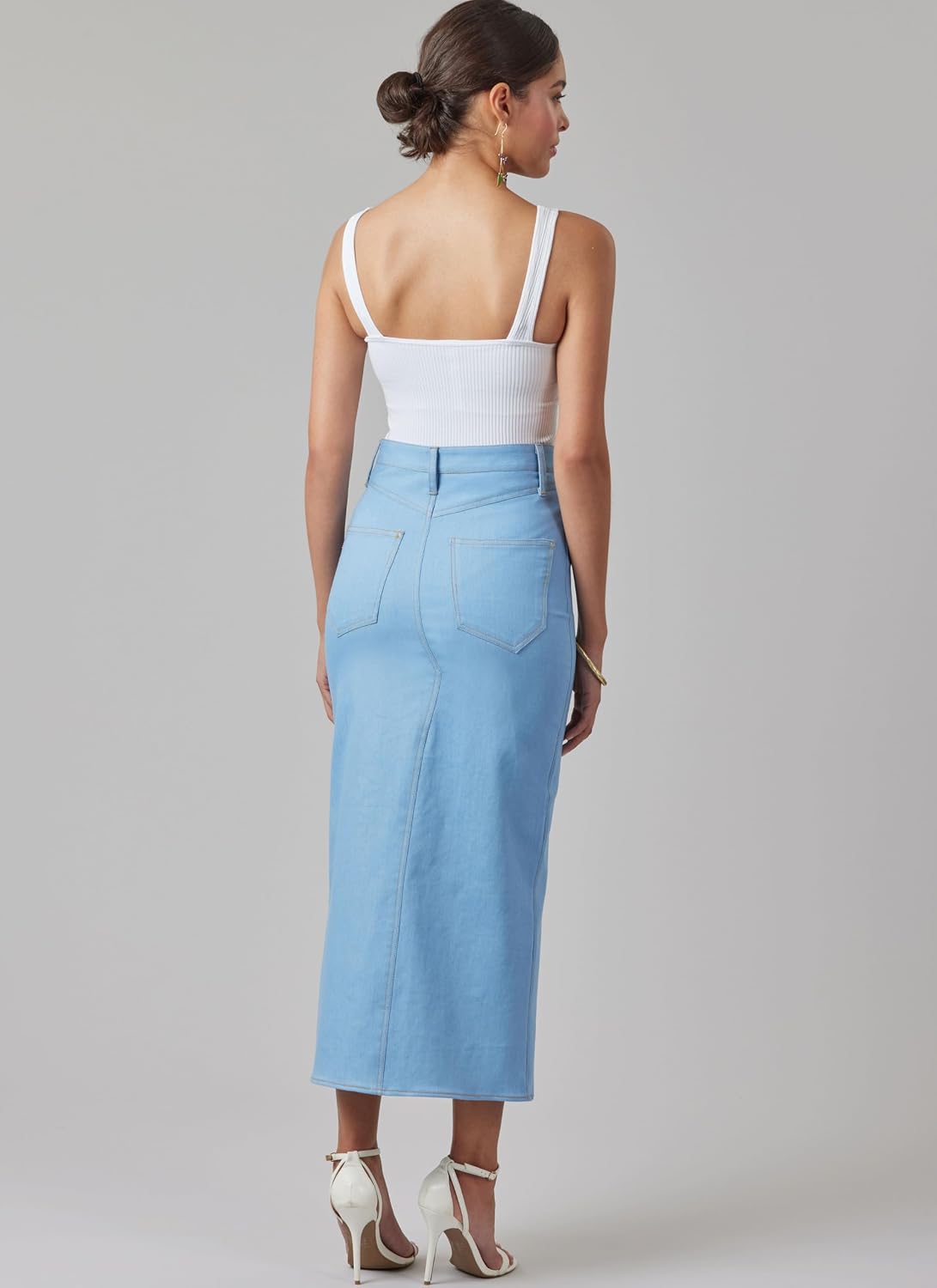 McCall's M8559M1 Misses' Tie Belt and Jean Style Skirt Sewing Pattern Packet, Design Code M8559, Sizes 10-12-14-16-18