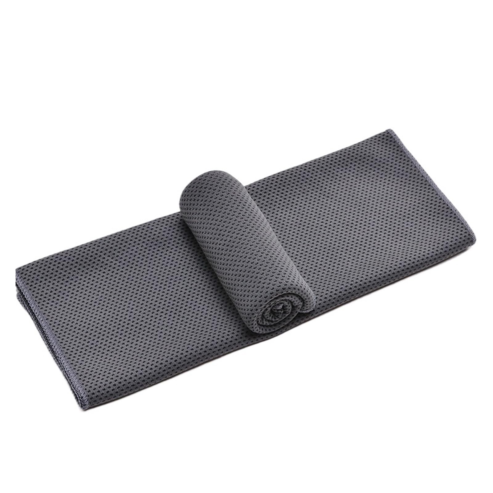 HNULGVI Cooling towel Sports Cooling Towel Ice Cold Wipe Sweat Quick Dry Water(Grey-30x90)