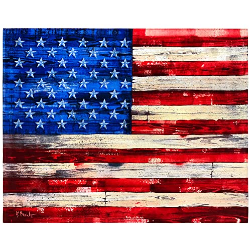 Beachland American Flag Beach Towel 54 X 68 Inch 100% Cotton Usa - Printed Velour And Terry - Jumbo Towel (Vintage American Flag) #TOP14