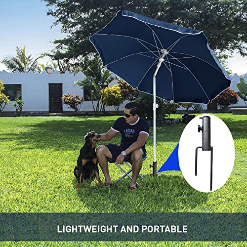 image for AMMSUN Adjustable Portable Umbrella Base, Upgraded Heavy Duty Metal Ho