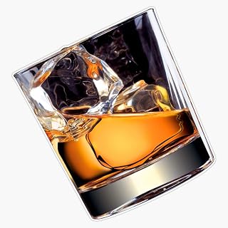 Whisky On The Rocks Sticker Vinyl Waterproof Sticker Decal Car Laptop Wall Window Bumper Sticker 5"
