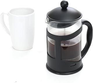 Mind Reader 27 oz Glass French Press Coffee & Tea Maker with Stainless Steel Filter - Black