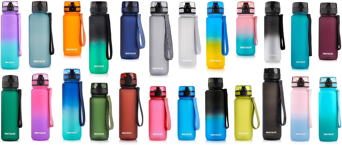 Water Bottle Fruit Infuser 500 ml 17 oz Large Reusable BPA Free Plastic Drinks Leak Proof Safe Lock Lid for Sports Gym Work Home Travel Kids School Core Infusion