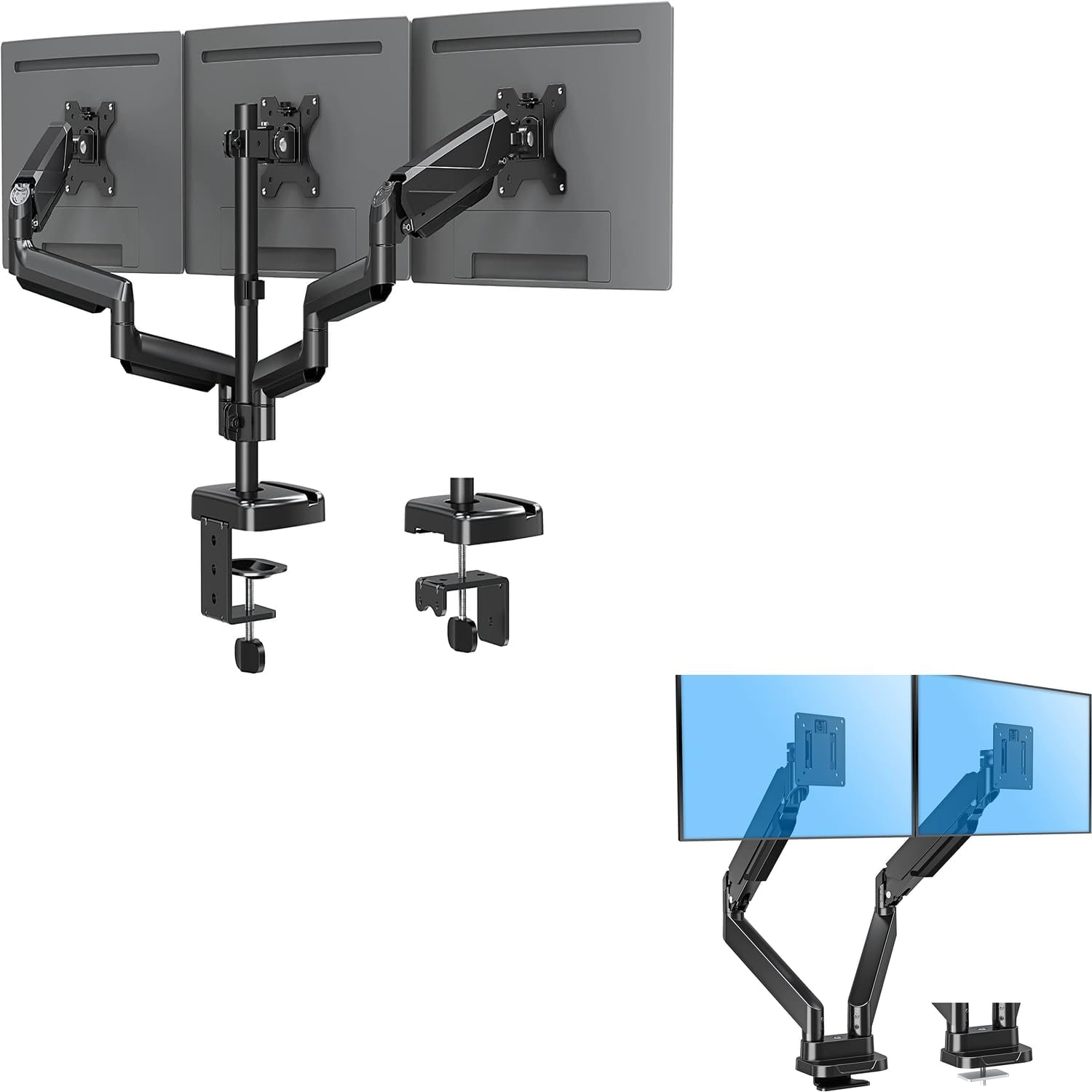 MOUNTUP Dual Monitor Mount Fits 13’’39’’ Screen, Ultrawide