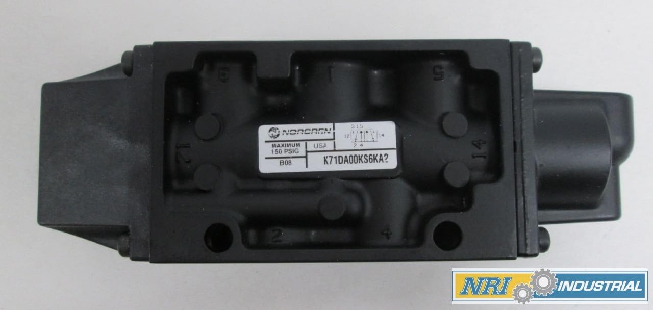 New NORGREN K71DA00KS6KA2 5PORT 150PSI 1/4IN NPT AIR Valve Body Manifold D319573