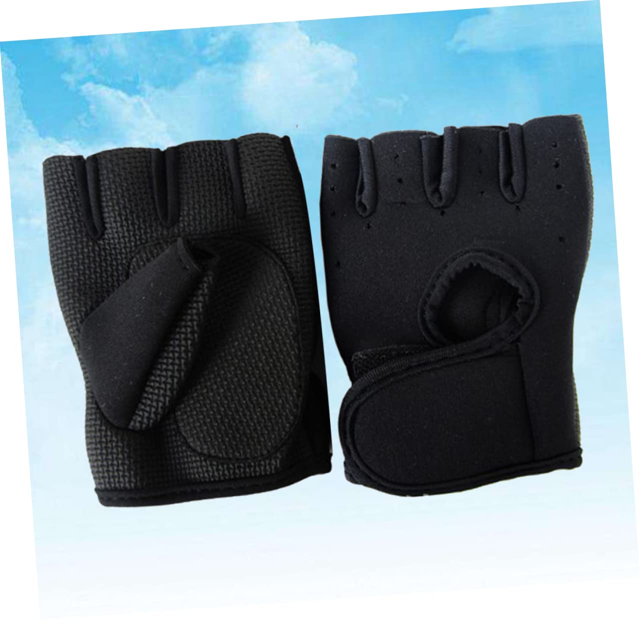 BESPORTBLE Outdoor Half Finger Cycling Gloves Breathable Antiskid Sports Gloves for Fitness Weightlifting and Gym Workouts XL Black