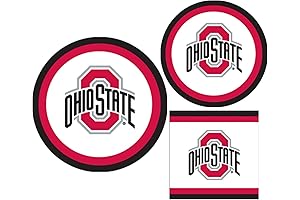 Ohio State Party Supplies Bundle: Plates and Napkins for 10!