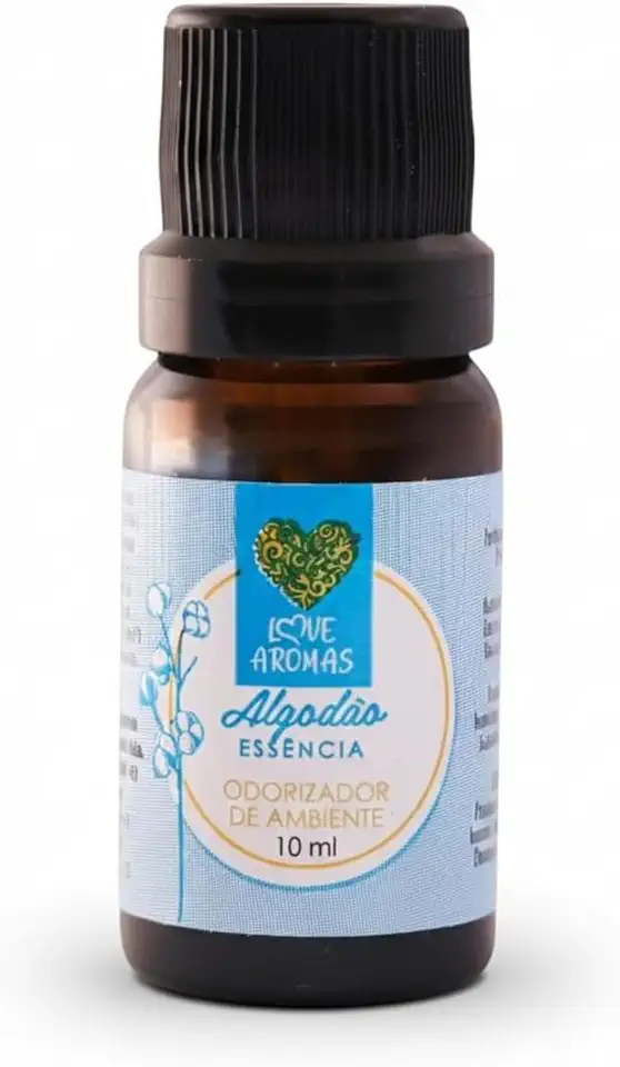 Essência Aromática de Algodão 10ml - Aroma Suave e Confortante para Difusores e Velas